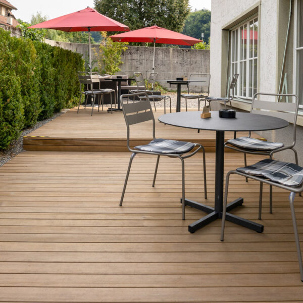 Terrassenboden aus Schweizer Tanne