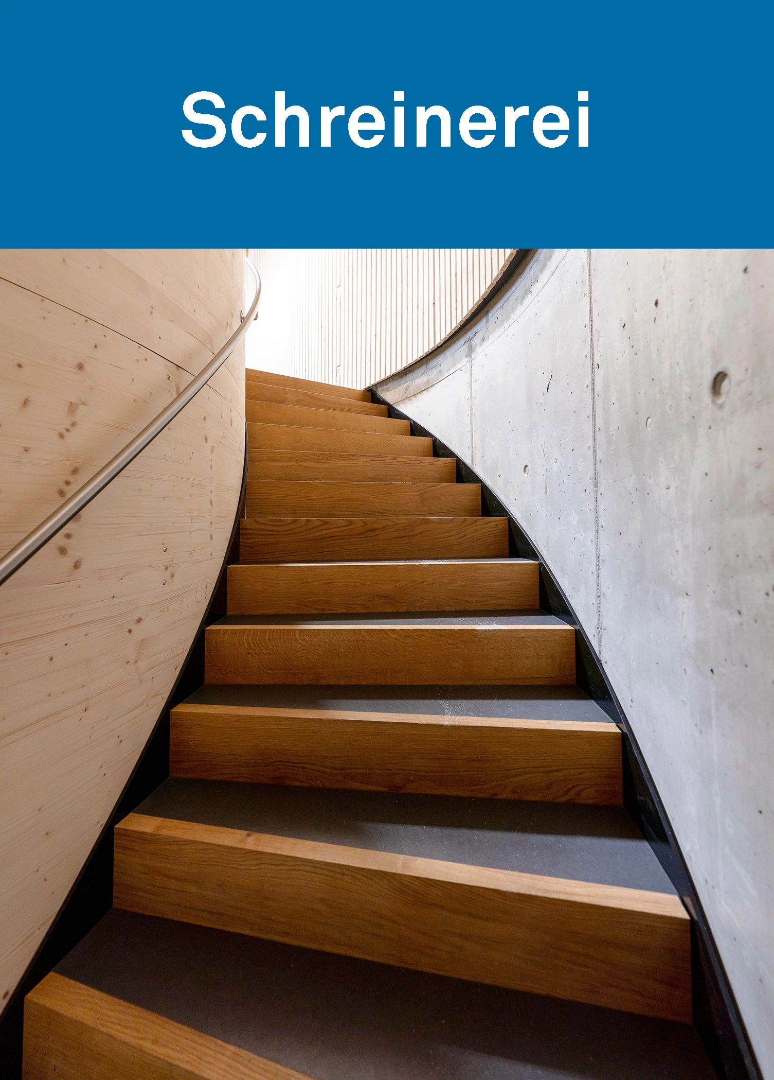 Bild einer Treppe aus unserer Schreinerei.